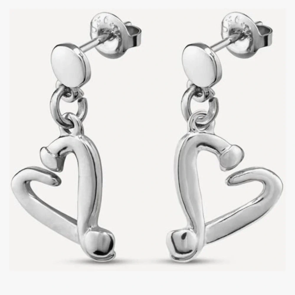UNO de 50 earrings - One love - Silver plated